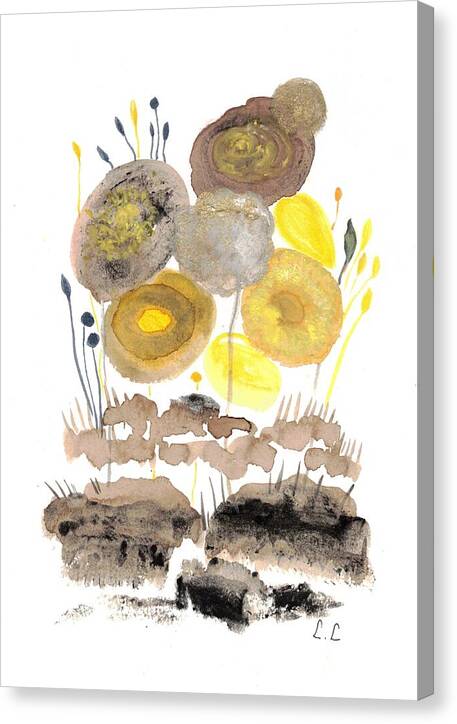 Abstract Floral Composition - Canvas Print