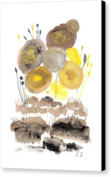 Abstract Floral Composition - Canvas Print