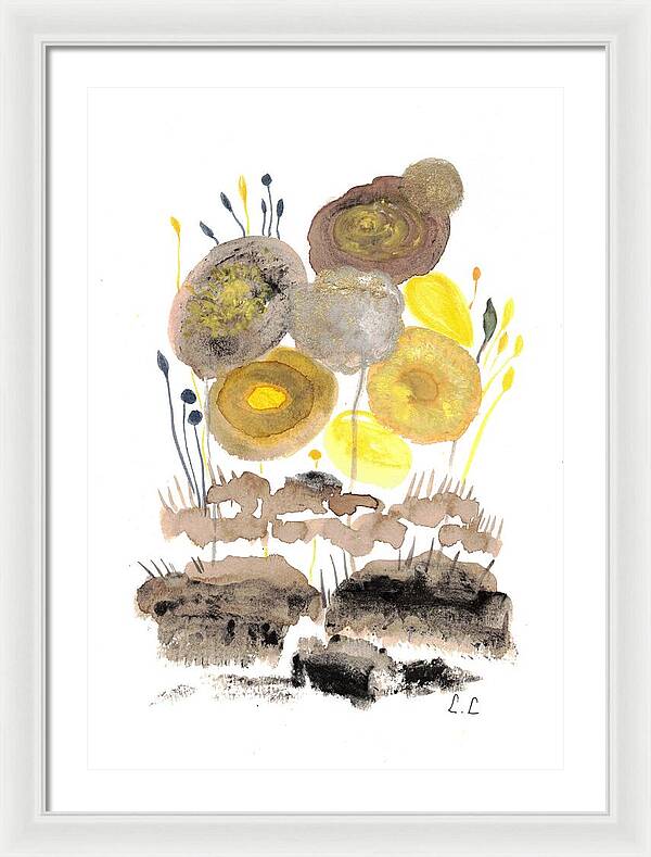 Abstract Floral Composition - Framed Print