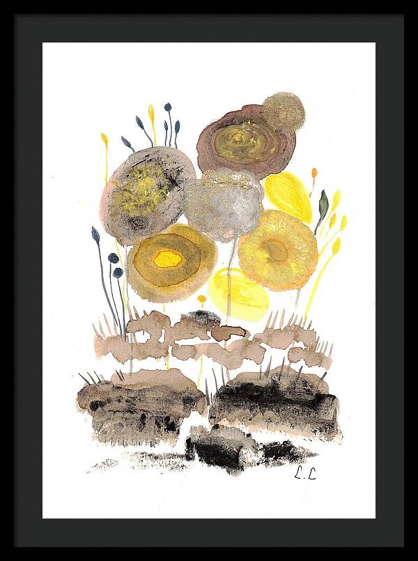 Abstract Floral Composition - Framed Print