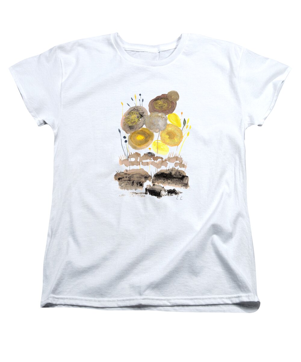 Abstract Floral Composition Fleurs d'ambre - Women's T-Shirt (Standard Fit)