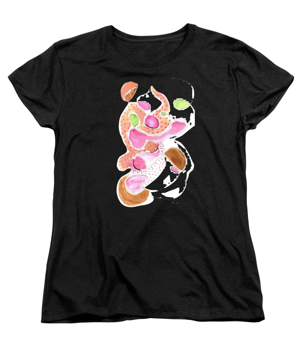 Abstract Organic Forms Morophologies Roses - Women's T-Shirt (Standard Fit) - Laure Leprince - Artiste Peintre