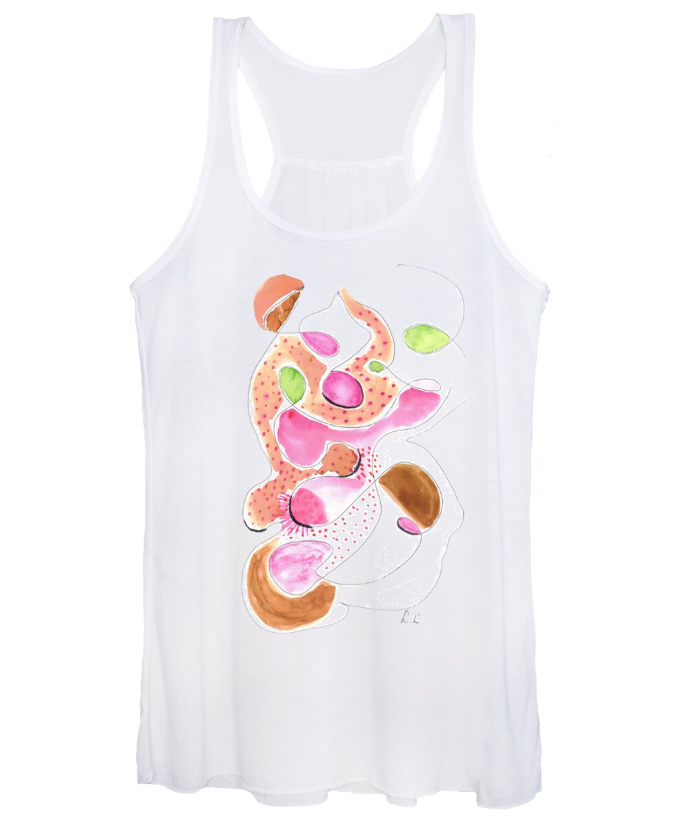 Abstract Organic Forms Morophologies Roses - Women's Tank Top