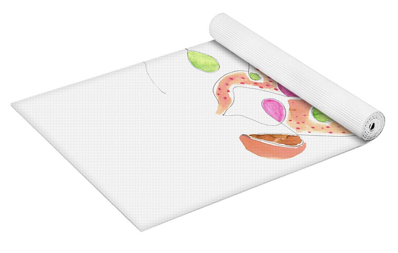 Abstract Organic Forms Morophologies Roses - Yoga Mat