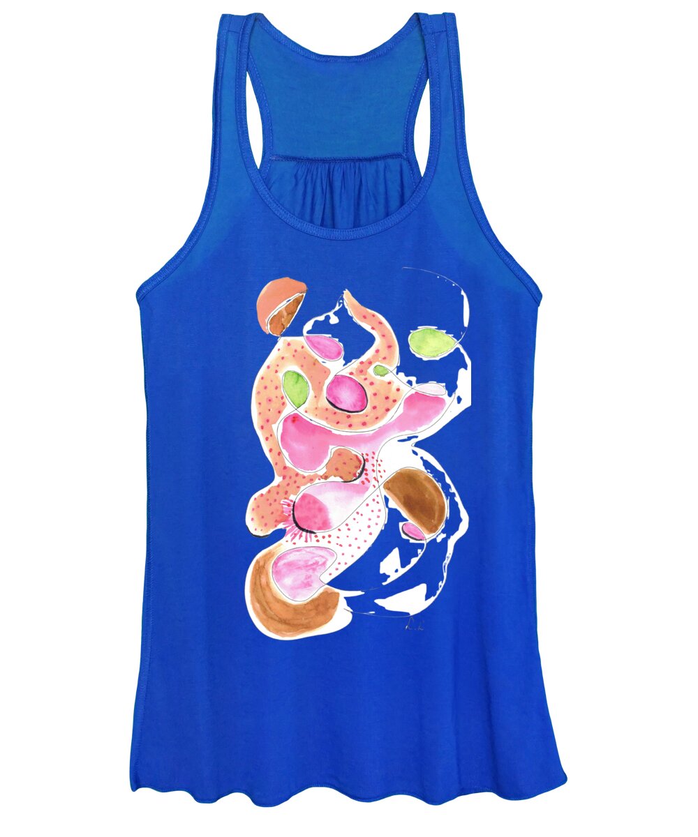 Abstract Organic Forms Morophologies Roses - Women's Tank Top