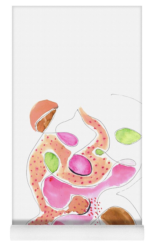 Abstract Organic Forms Morophologies Roses - Yoga Mat