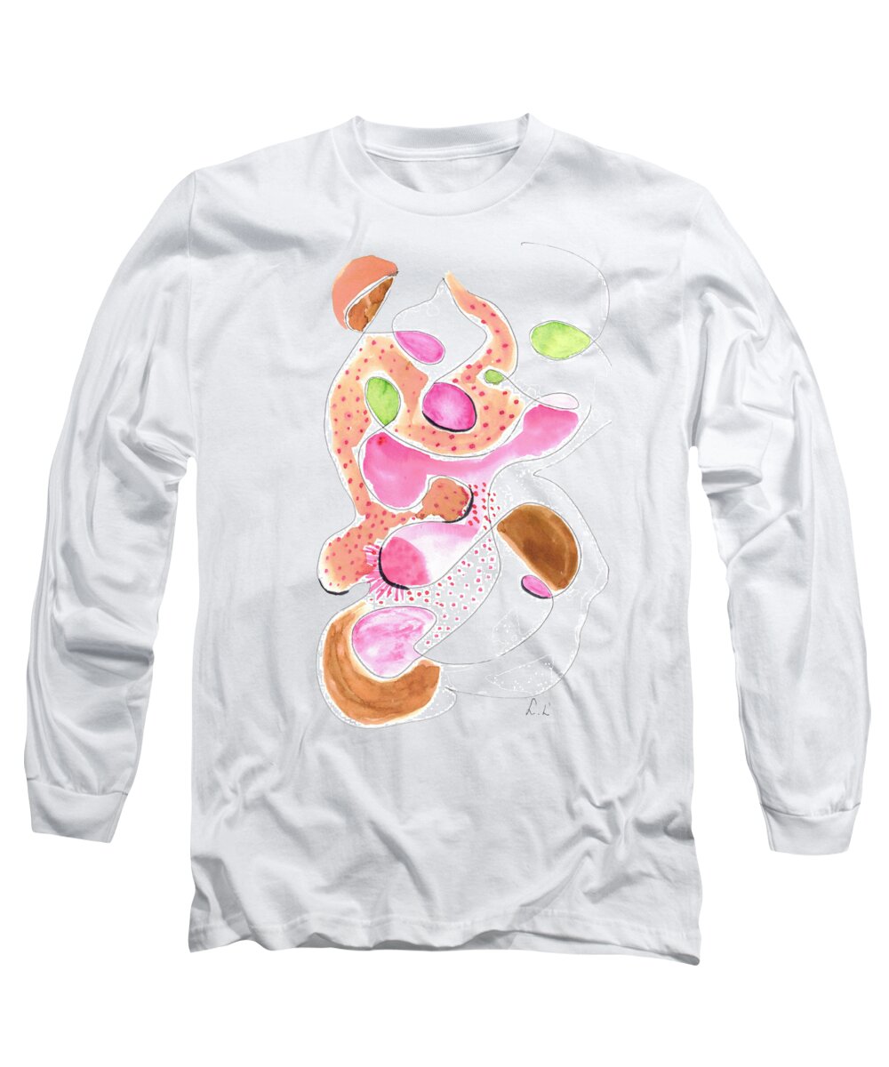 T-Shirts Long Sleeve Abstract Organic Forms Morophologies Roses