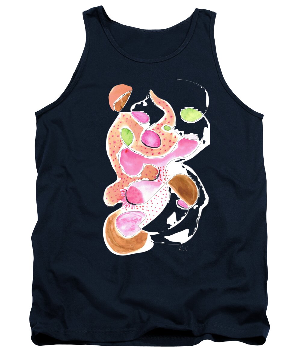 Abstract Organic Forms Morophologies Roses - Tank Top