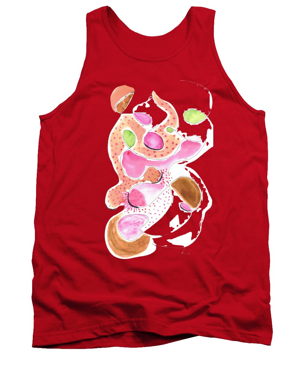 Abstract Organic Forms Morophologies Roses - Tank Top