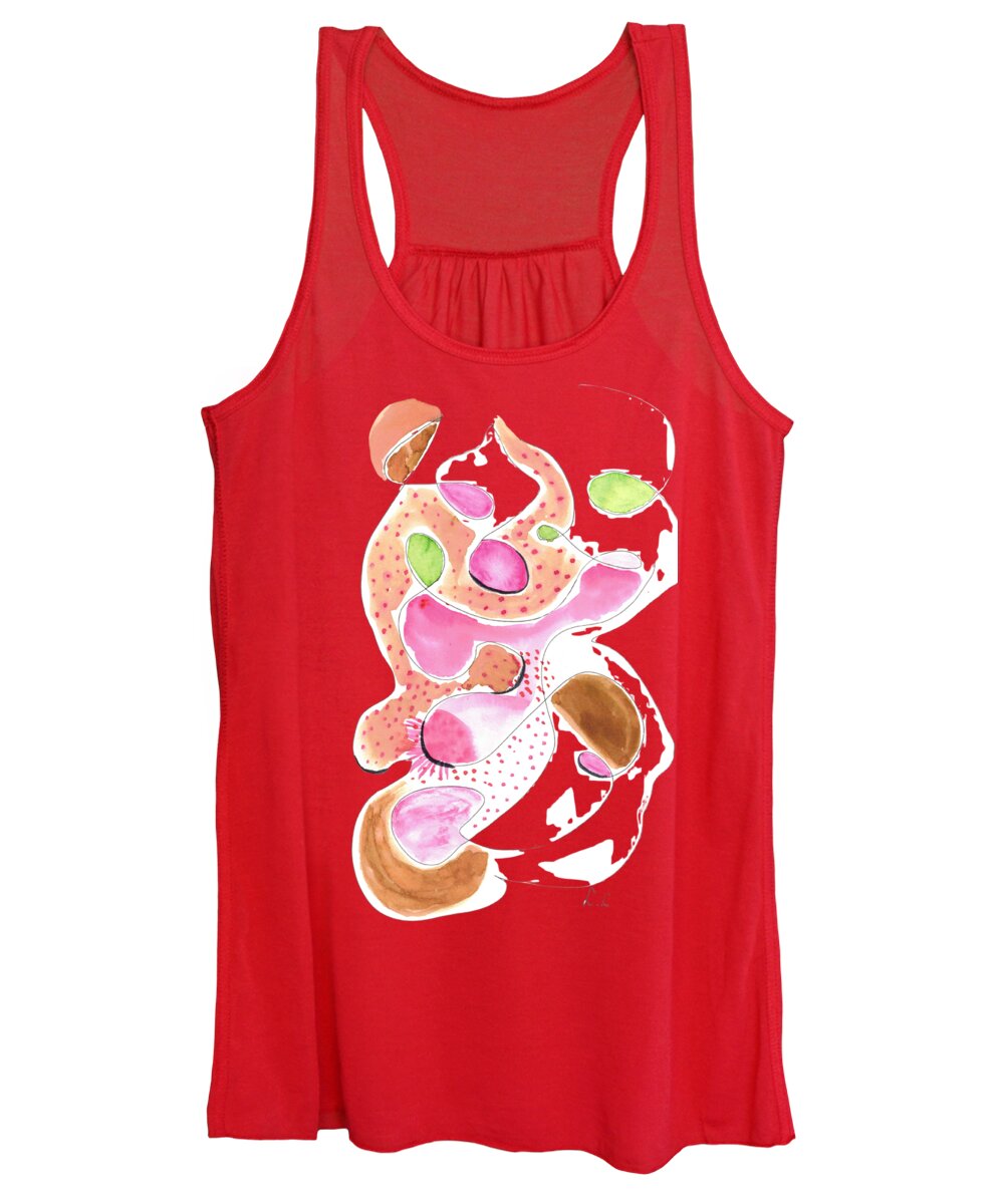 Abstract Organic Forms Morophologies Roses - Women's Tank Top