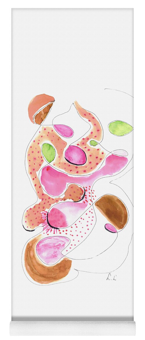 Abstract Organic Forms Morophologies Roses - Yoga Mat