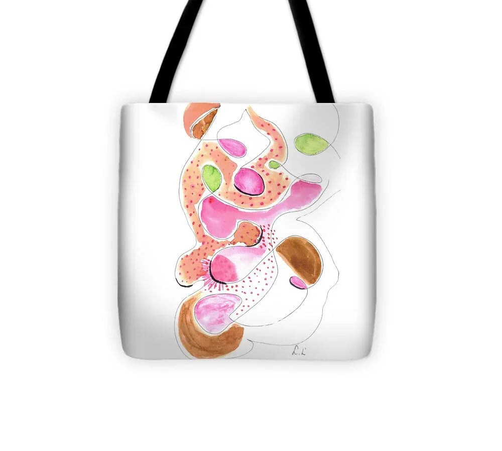 Abstract Organic Forms Morophologies Roses - Tote Bag - Laure Leprince - Artiste Peintre