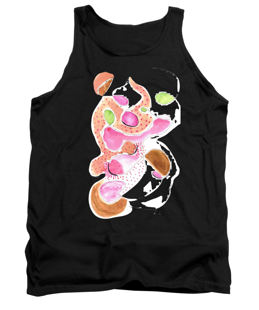Abstract Organic Forms Morophologies Roses - Tank Top