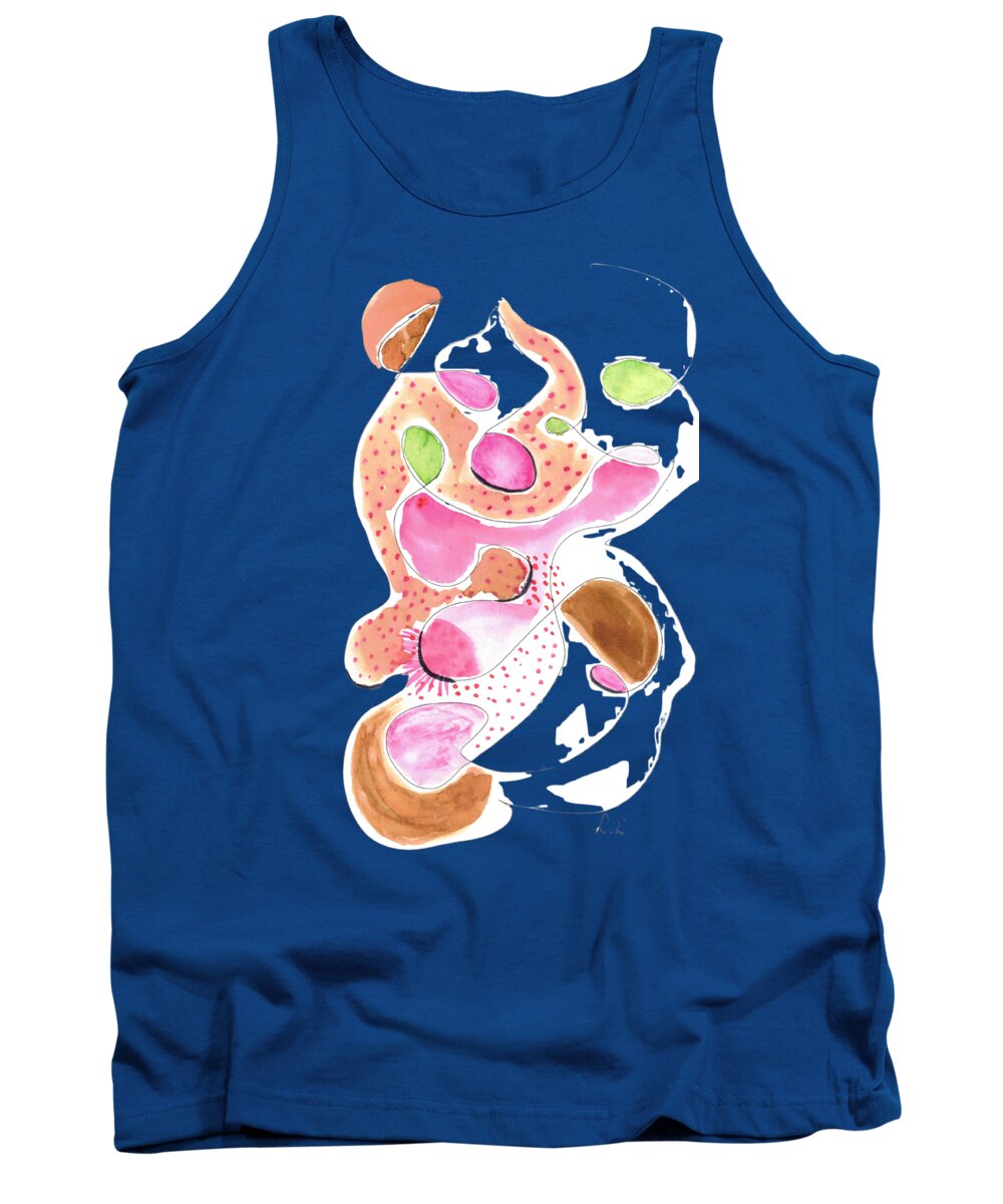 Abstract Organic Forms Morophologies Roses - Tank Top