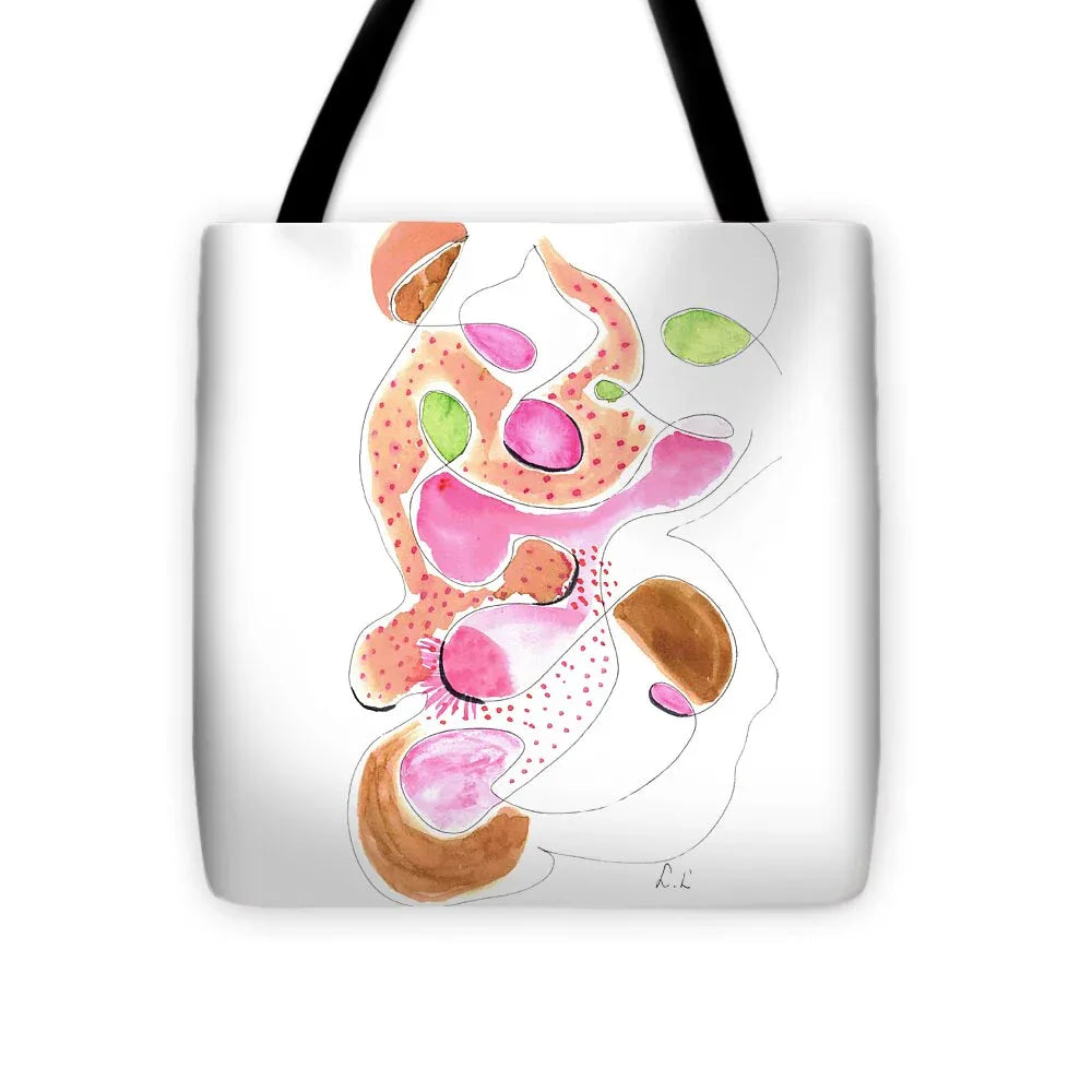 Abstract Organic Forms Morophologies Roses - Tote Bag - Laure Leprince - Artiste Peintre