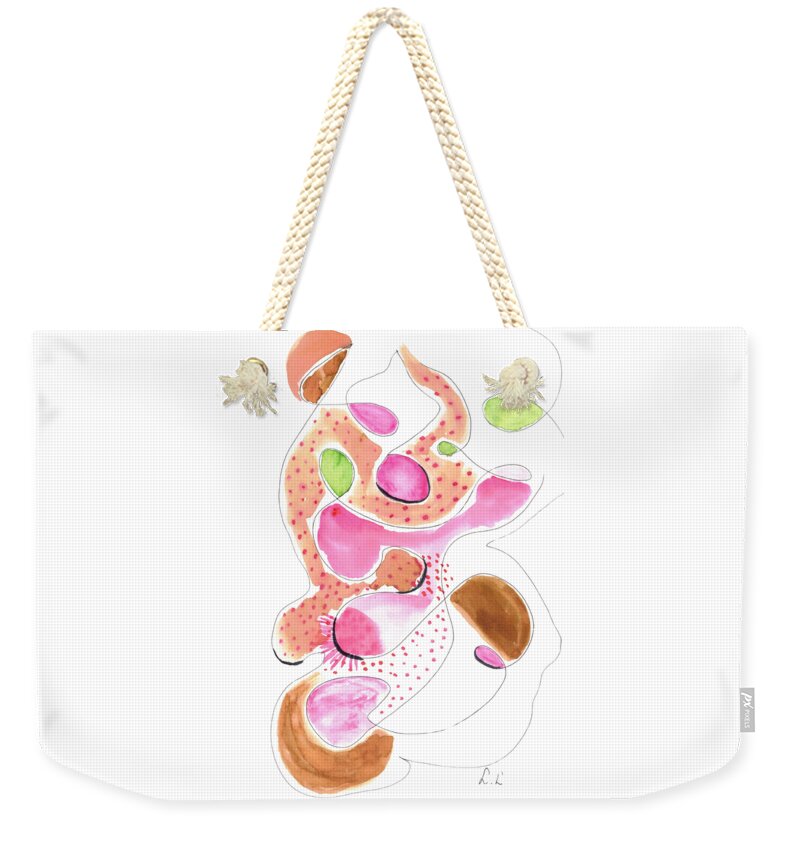 Abstract Organic Forms Morophologies Roses - Weekender Tote Bag