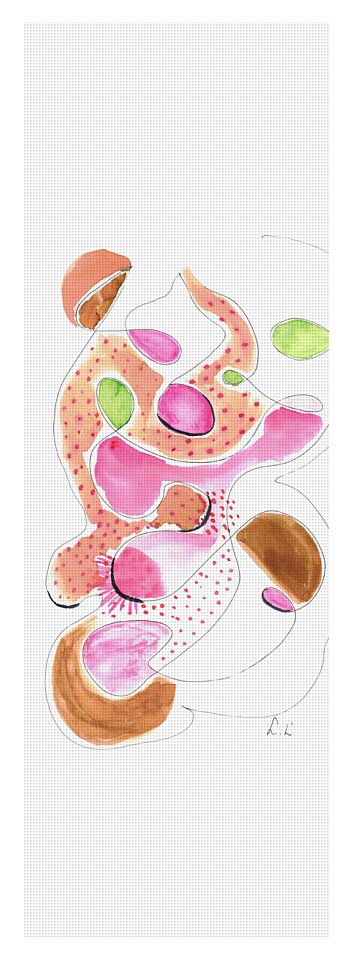 Abstract Organic Forms Morophologies Roses - Yoga Mat