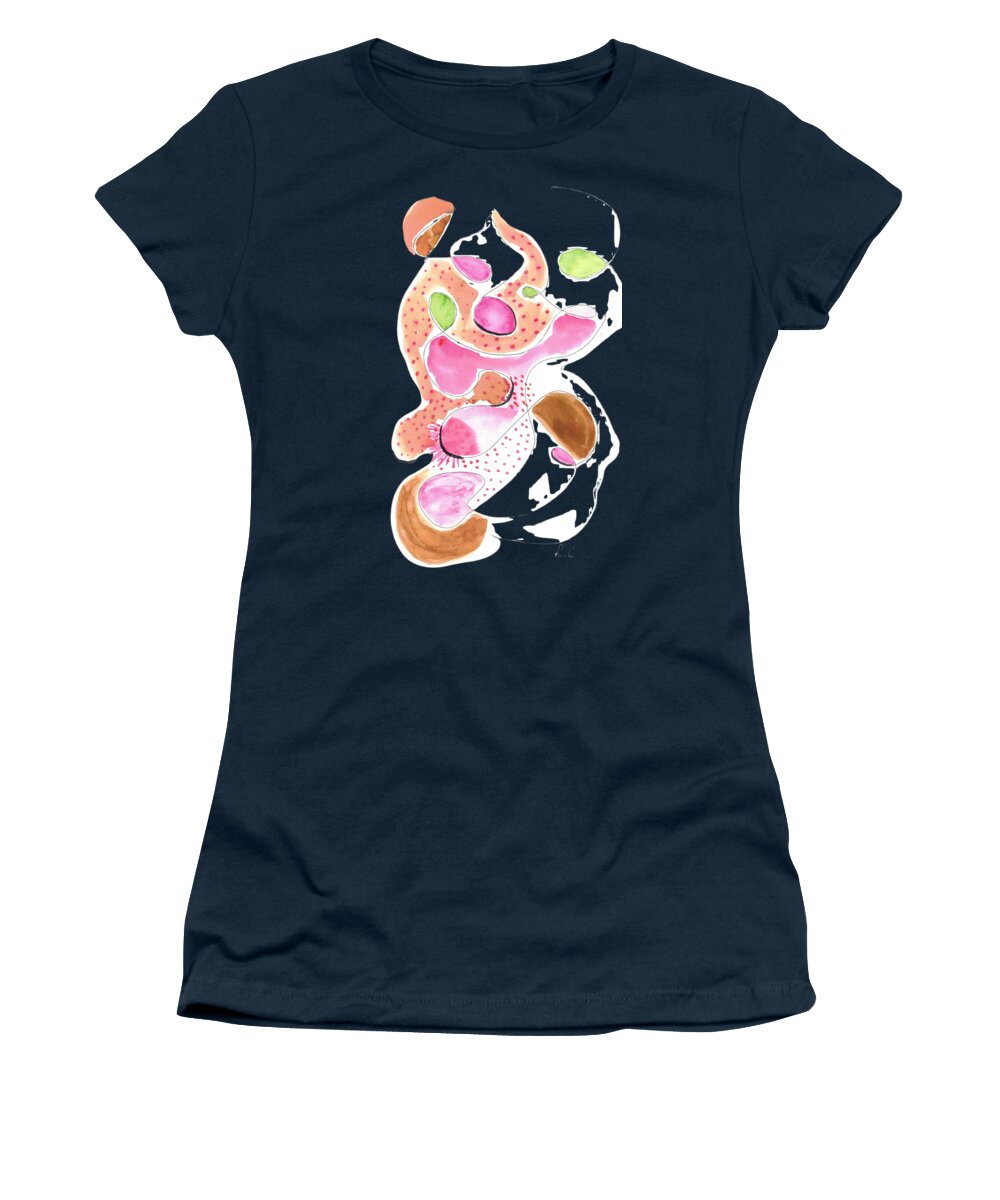 Abstract Organic Forms Morophologies Roses - Women's T-Shirt