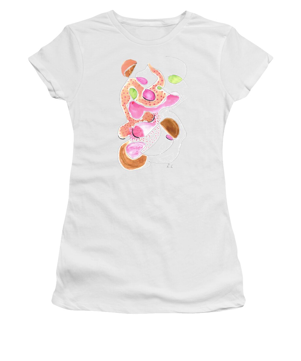 Abstract Organic Forms Morophologies Roses - Women's T-Shirt