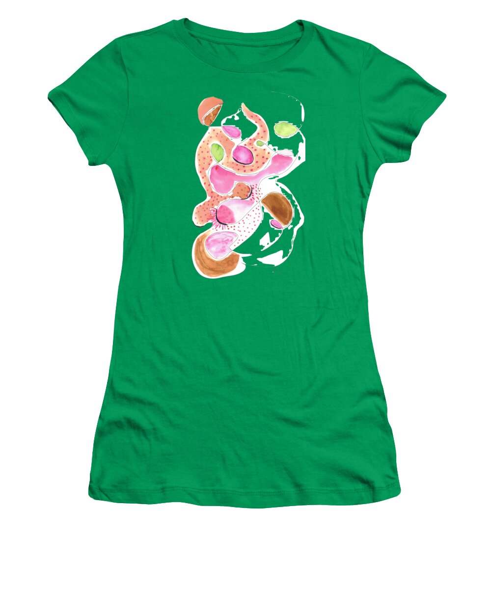 Abstract Organic Forms Morophologies Roses - Women's T-Shirt