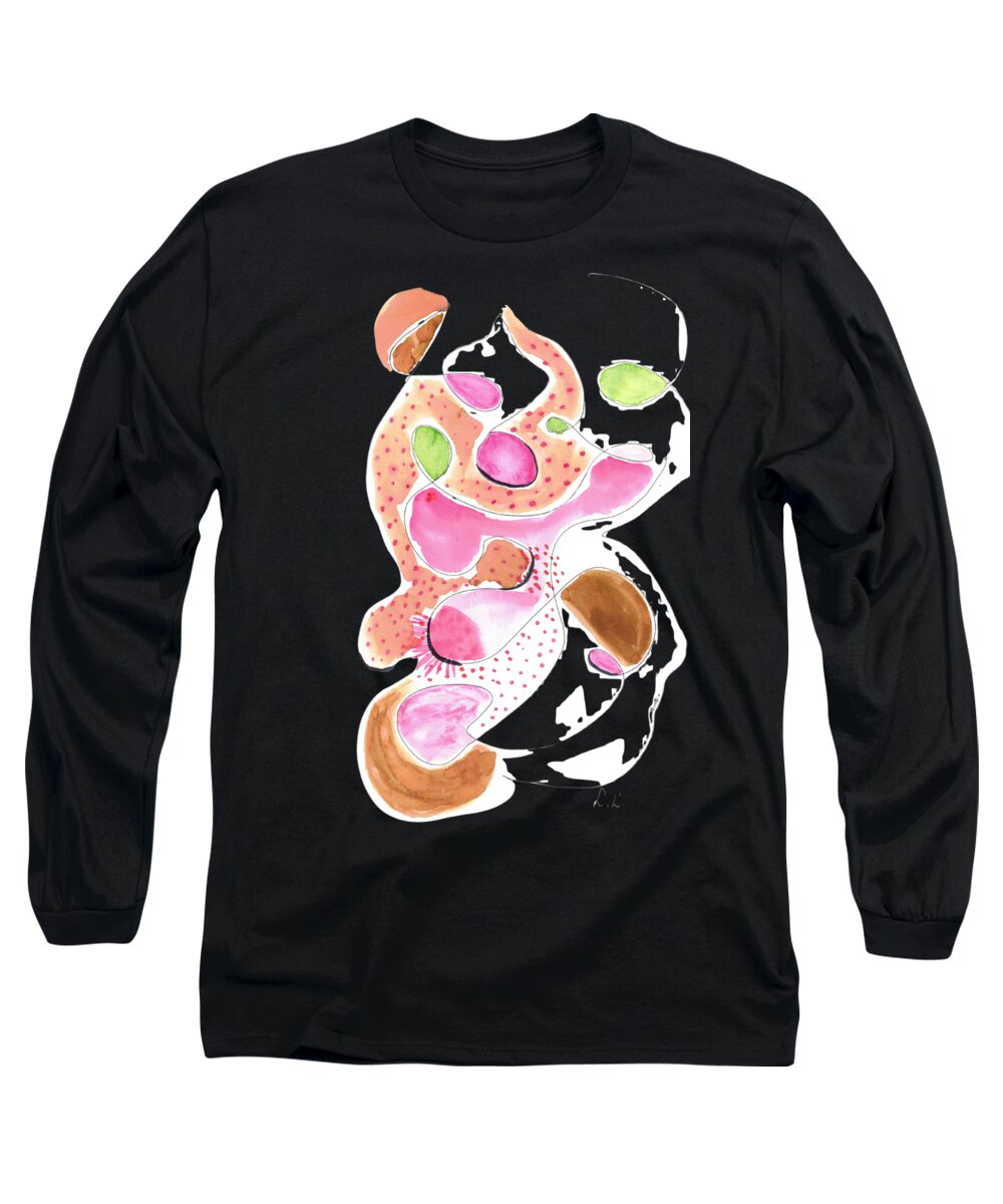 T-Shirts Long Sleeve Abstract Organic Forms Morophologies Roses