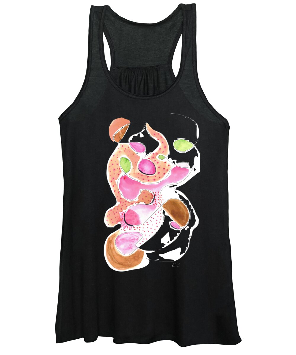 Abstract Organic Forms Morophologies Roses - Women's Tank Top