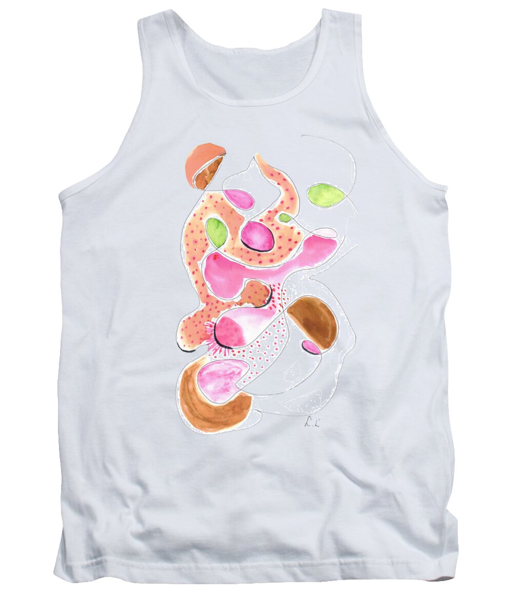 Abstract Organic Forms Morophologies Roses - Tank Top