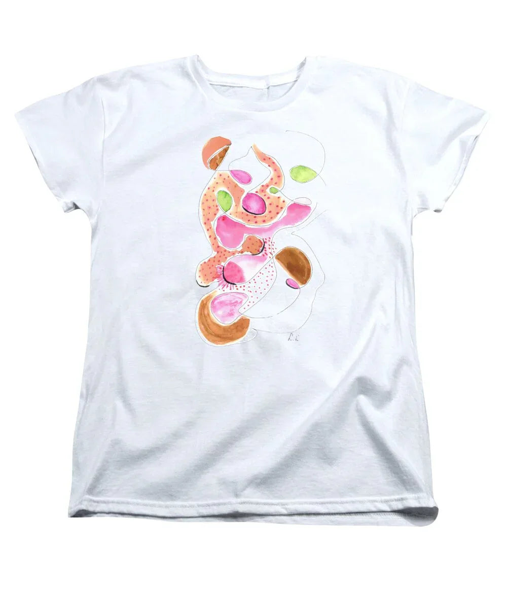 Abstract Organic Forms Morophologies Roses - Women's T-Shirt (Standard Fit) - Laure Leprince - Artiste Peintre