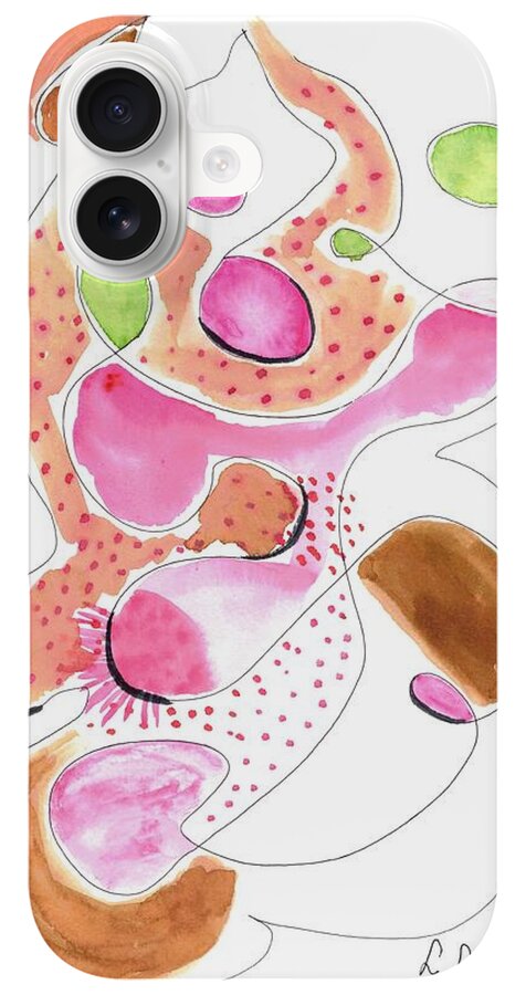 Abstract Organic Forms Morophologies Roses - Phone Case