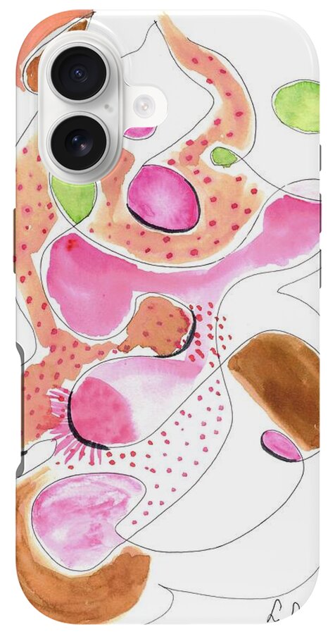 Abstract Organic Forms Morophologies Roses - Phone Case