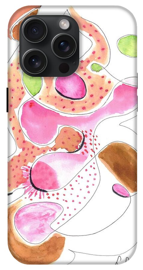 Abstract Organic Forms Morophologies Roses - Phone Case