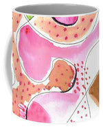 Morophologies Roses Abstract Watercolor Ceramic Mug – Artistic Coffee & Daily Comfort - Laure Leprince - Artiste Peintre