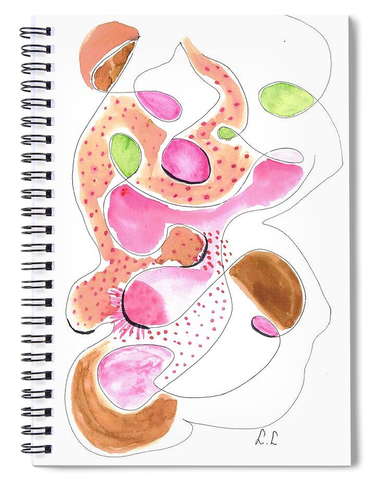 Abstract Organic Forms Morophologies Roses - Spiral Notebook