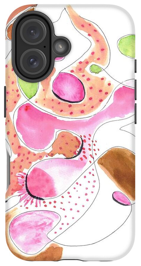 Abstract Organic Forms Morophologies Roses - Phone Case
