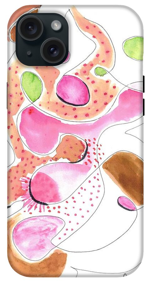 Abstract Organic Forms Morophologies Roses - Phone Case