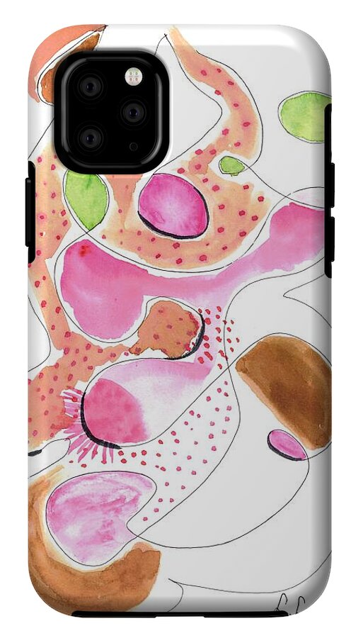 Abstract Organic Forms Morophologies Roses - Phone Case