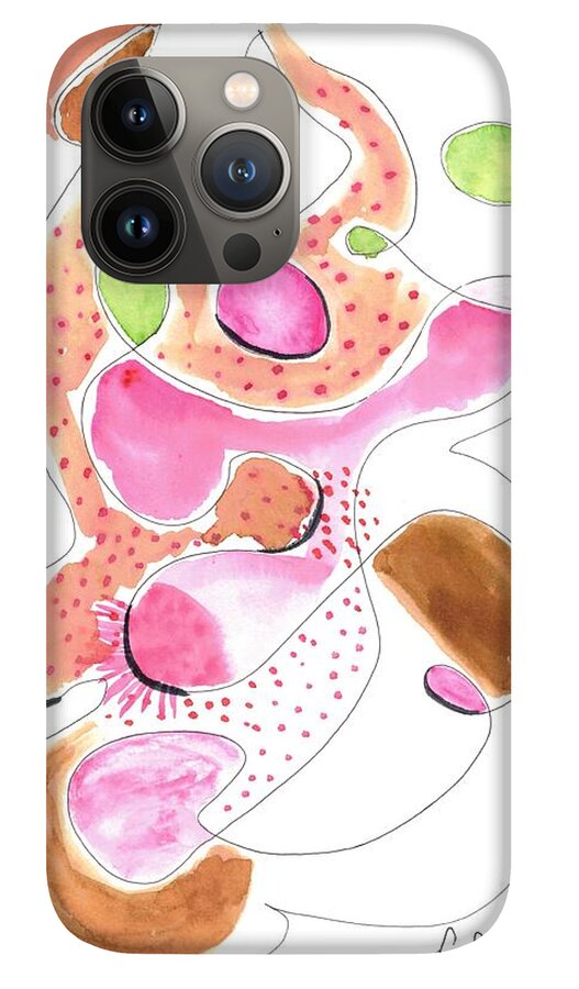Abstract Organic Forms Morophologies Roses - Phone Case