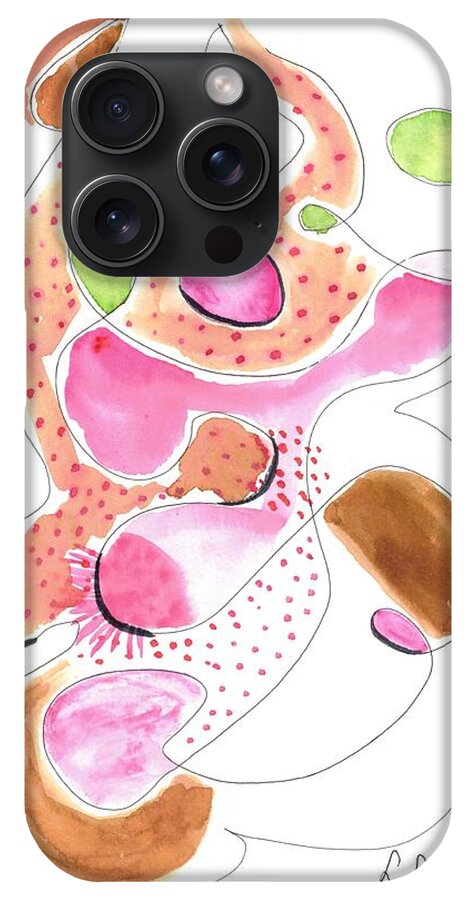 Abstract Organic Forms Morophologies Roses - Phone Case