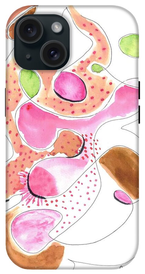 Abstract Organic Forms Morophologies Roses - Phone Case