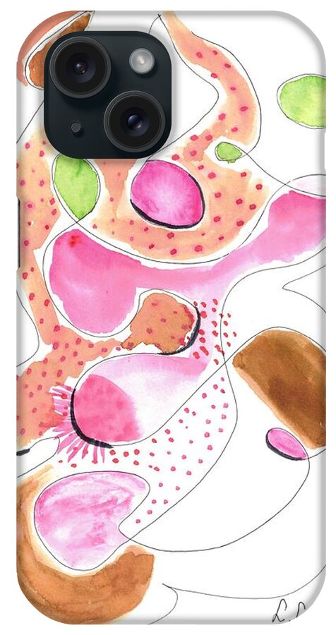 Abstract Organic Forms Morophologies Roses - Phone Case