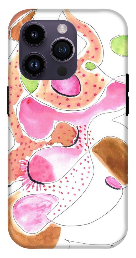 Abstract Organic Forms Morophologies Roses - Phone Case