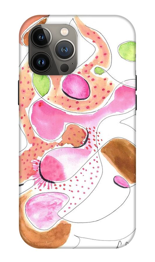 Abstract Organic Forms Morophologies Roses - Phone Case