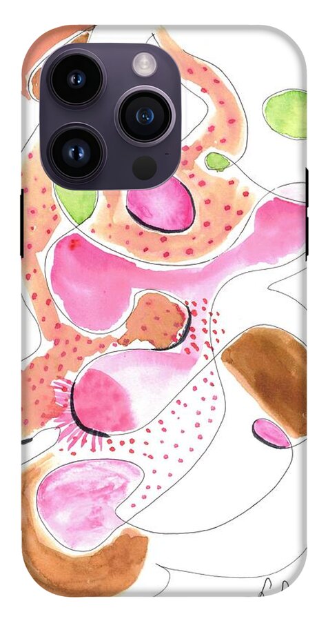 Abstract Organic Forms Morophologies Roses - Phone Case