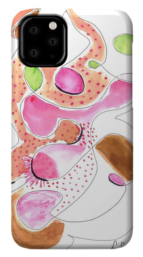 Abstract Organic Forms Morophologies Roses - Phone Case