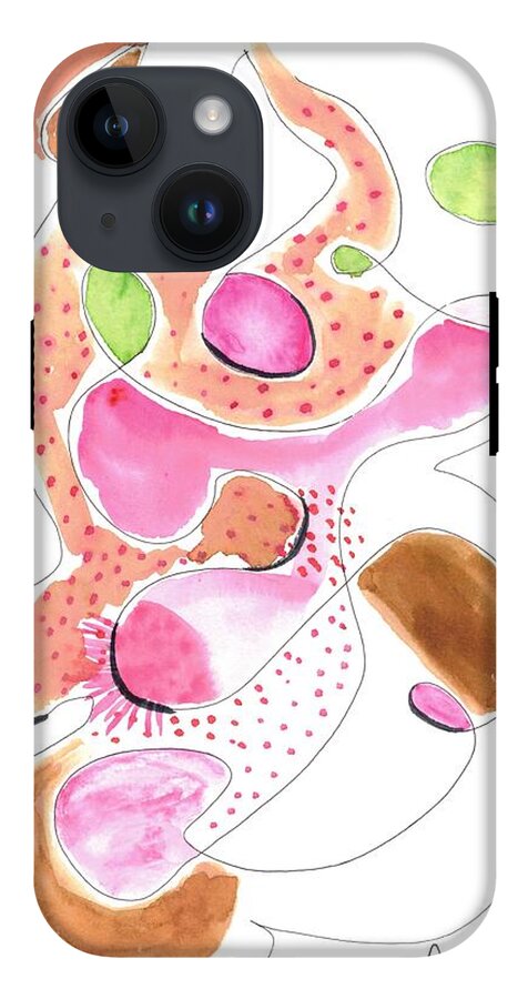Abstract Organic Forms Morophologies Roses - Phone Case