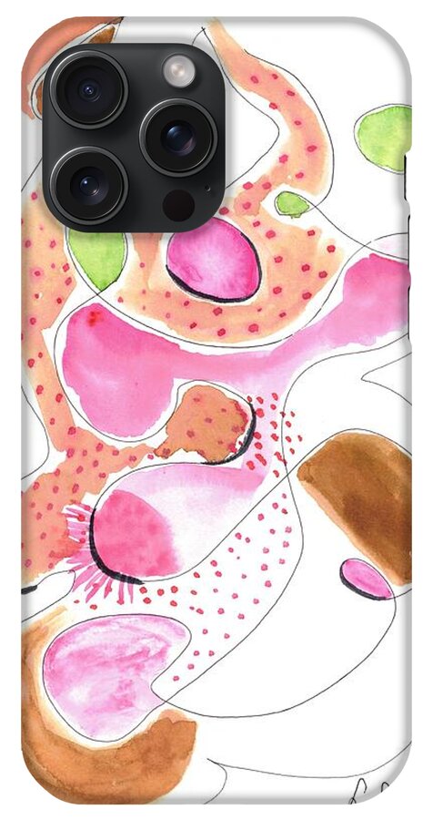 Abstract Organic Forms Morophologies Roses - Phone Case