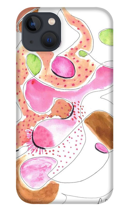 Abstract Organic Forms Morophologies Roses - Phone Case