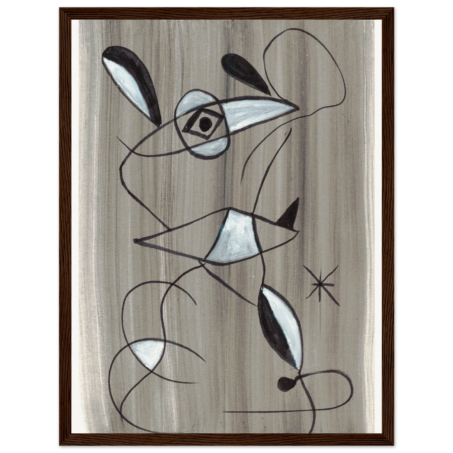 Affiche encadrée bois | Papier mat qualité musée | Aquarelle originale Laure Leprince - Laure Leprince - Artiste Peintre