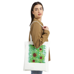 Cabas Impression Art - Green Echo - Laure Leprince - Artiste Peintre