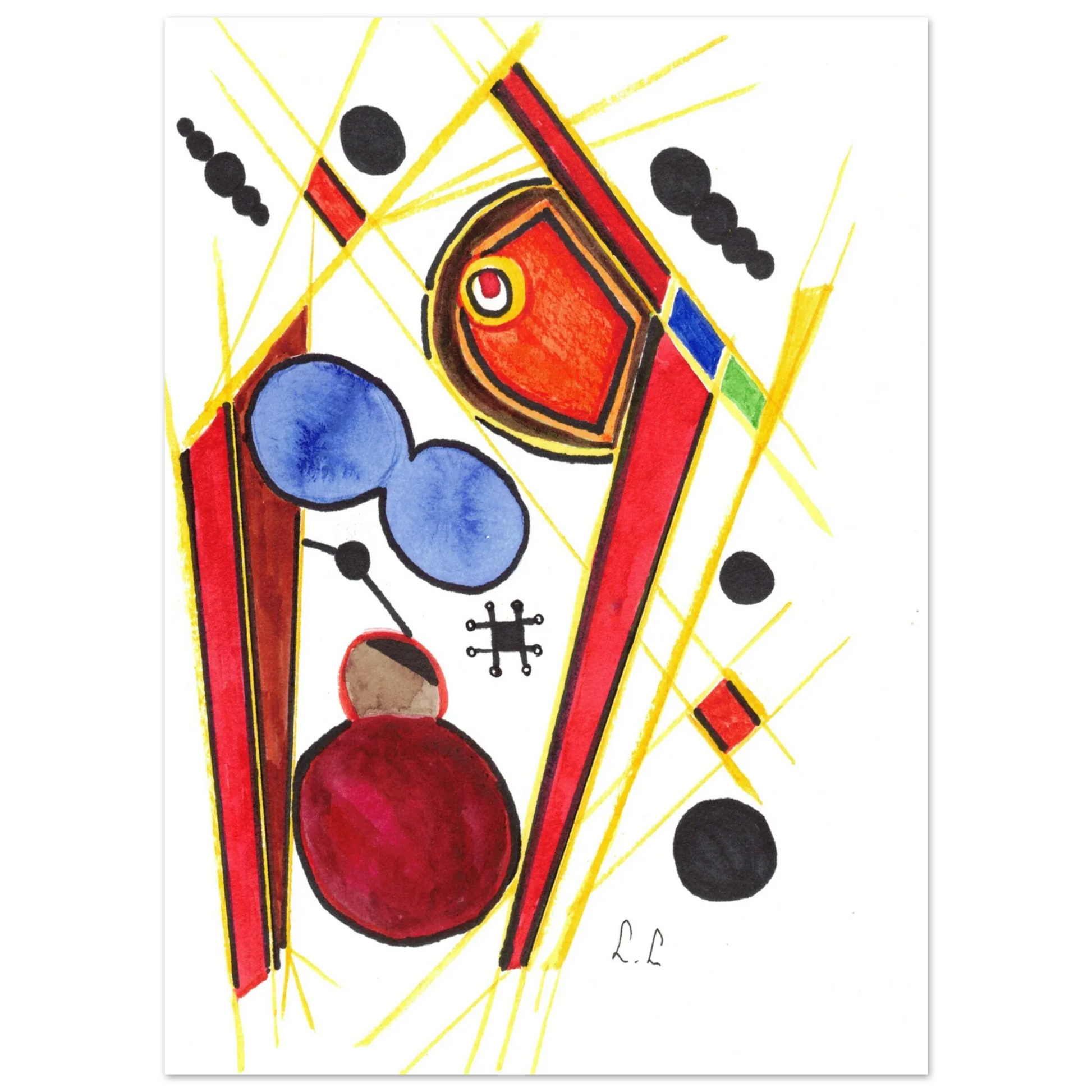 Affiche premium sur papier mat – Art mural de qualité supérieure - Laure Leprince - Artiste Peintre